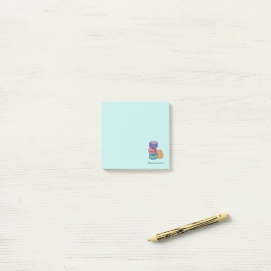 regenboogmacro's in Waterverf Post-it® Notes (Op bureau)