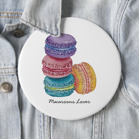 regenboogmacro's in Waterverf Ronde Button 6,0 Cm (In situ)