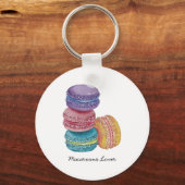 regenboogmacro's in Waterverf Sleutelhanger (Voorkant)