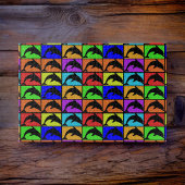 Regenboogmatrix voor dolfijnen legpuzzel