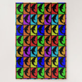 Regenboogmatrix voor dolfijnen legpuzzel (Verticaal)