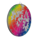 Regenboogmazen Dartbord (Voorkant Links)