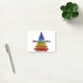 regenboogmerrie - kerstboom post-it® notes (Kantoor)