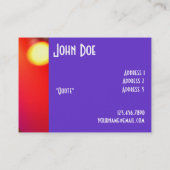 Regenboogmicrofoon [Chubby] Visitekaartje (Achterkant)