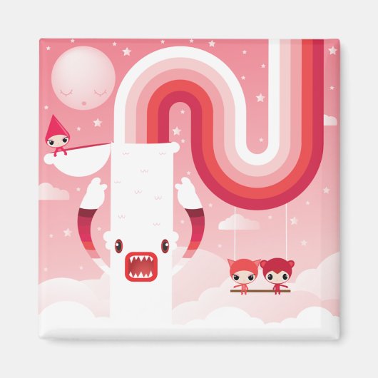 regenboogmonster magneet (Voorkant)