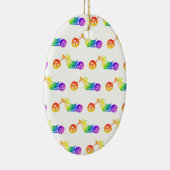 Regenboogmortocyclus Keramisch Ornament (Rechts)