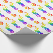 Regenboogmotor Cadeaupapier (Hoek)