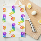 Regenboogmotor Theedoek (Quarter Fold)