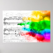 RegenboogMuzieknoten Poster (Voorkant)