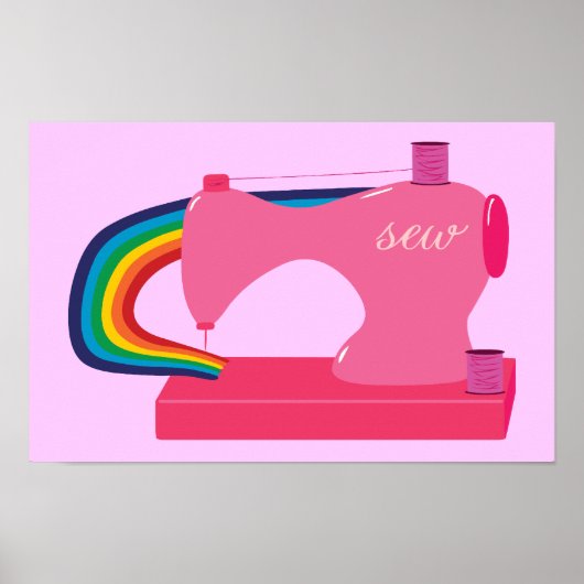 Regenboognaaimachine Poster (Voorkant)