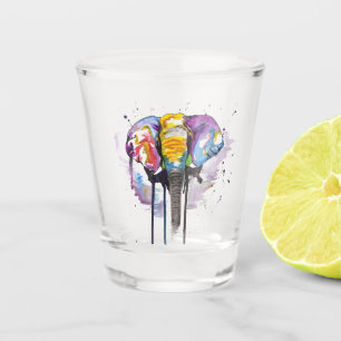 Regenboogolifant Shot Glas