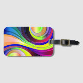 Regenboogontwerp Bagagelabel (Voorkant (horizontaal))