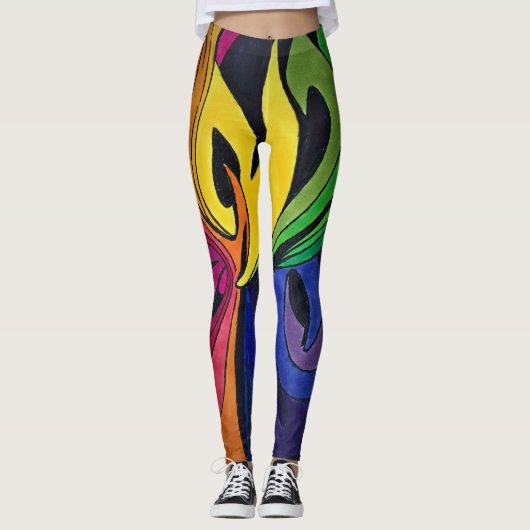 regenboogontwerp leggings (Voorkant)