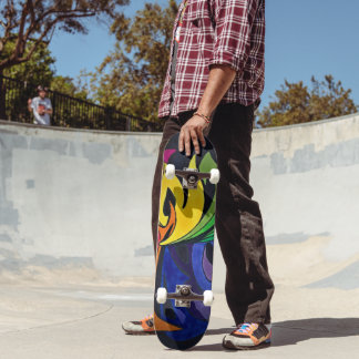 regenboogontwerp skateboard