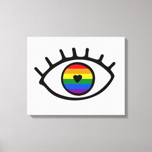Regenboogoog Canvas Afdruk (Voorkant)