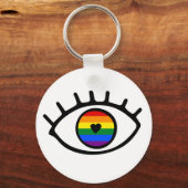 Regenboogoog Sleutelhanger (Voorkant)