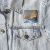 regenboogopstand vierkante button 5,1 cm (In situ)