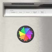 regenboogorigami magneet (Insitu (Vaatwasser))