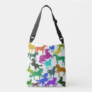 Regenboogpaarden Crossbody Tas