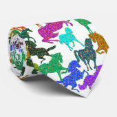 Regenboogpaarden Stropdas (Opgerold)