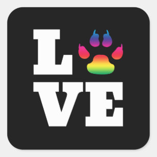 Regenboogpag Vierkante Sticker