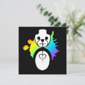 regenboogpanda splatz kaart (Staand voorkant)
