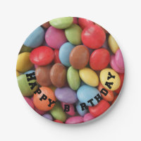 regenboogpapier borden voor snoep