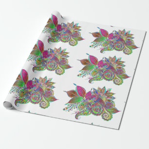 regenboogpapier voor het verpakken van buisjes cadeaupapier