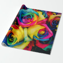 Regenboogpapier voor Rozen