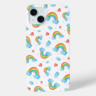 Regenboogpatroon iPhone 15 Mini Hoesje