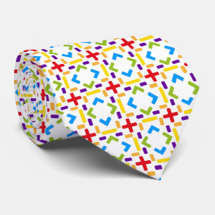 Regenboogpatroon grafisch patroon stropdas