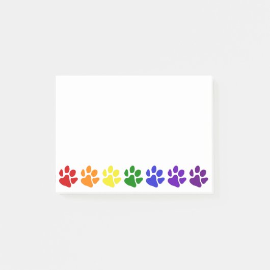 Regenboogpaws Post-it® Notes (Voorkant)