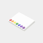 Regenboogpaws Post-it® Notes (Schuin)