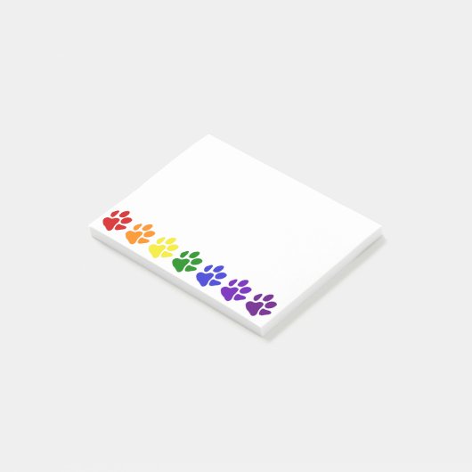 Regenboogpaws Post-it® Notes (Schuin)