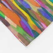 Regenboogpenseelstreekdeken Fleece Deken (Hoek)