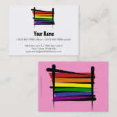 Regenboogpenseelvlag Visitekaartje (Voorkant / Achterkant)