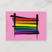 Regenboogpenseelvlag Visitekaartje (Achterkant)