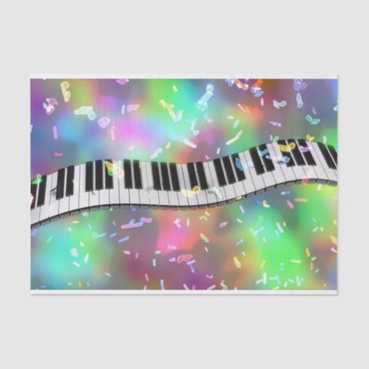 regenboogpianotissuepapier tissuepapier (Voorkant)