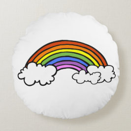 Regenboogpiloot Rond Kussen