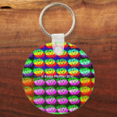 Regenboogpixelogen Sleutelhanger (Voorkant)