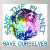 Regenboogplanet Poster (Voorkant)