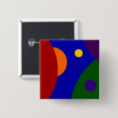 Regenboogplanken Vierkante Button 5,1 Cm (Voorkant /achterkant)