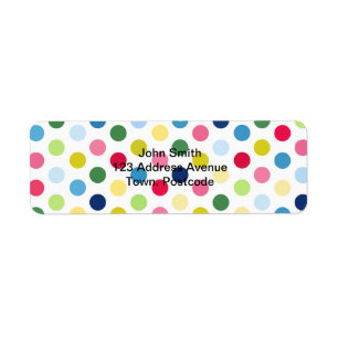 Regenboogpoliekstippen Etiket