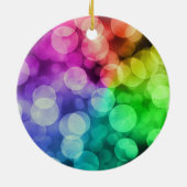 Regenboogpride kerstboomversiering keramisch ornament (Achterkant)