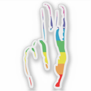 regenboogpride vredesbord sticker