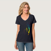 regenboogpride vredesbord t-shirt (Voorkant volledig)