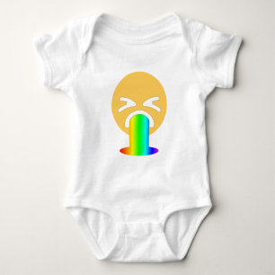 regenboogpuke emoji romper