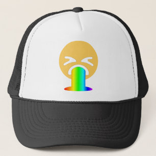 regenboogpuke emoji trucker pet