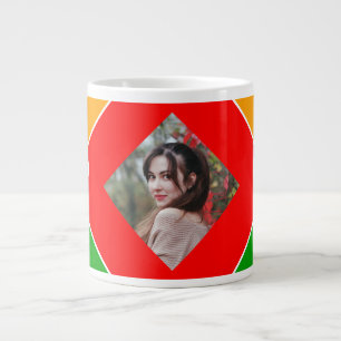 Regenboogpuzzel Letter X Monogram Extra Grote Beker