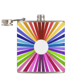Regenboograd Heupfles